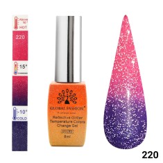 Oja semipermanenta termica, Temperature Color Change Disco 8ml, 220