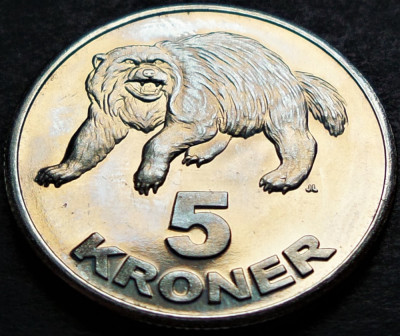 Moneda exonumia 5 COROANE / KRONER - GROENLANDA, anul 2010 * cod 4531 = UNC foto