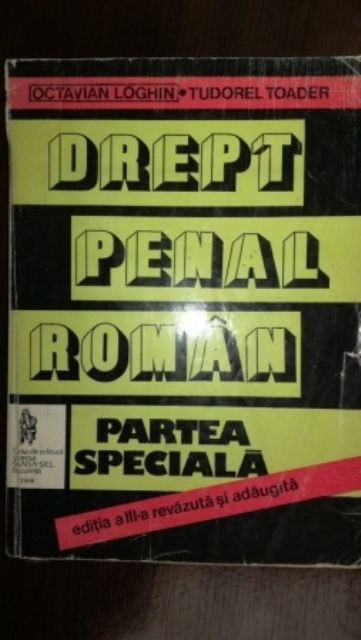 Drept penal roman. Partea speciala