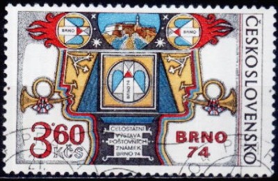 B1038 - Cehoslovacia 1974 - stampilat foto