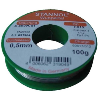 SN99CU1 FLUDOR FARA PLUMB 100G STANNOL 631904 STANNOL foto