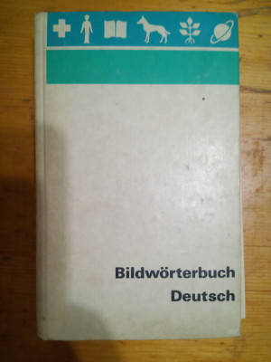 Bildworterbuch deutsch mit 200 text und bildtafeln (Dictionar german in imagini) foto