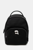 Karl Lagerfeld rucsac femei, culoarea negru, mic, modelator, A1W30132