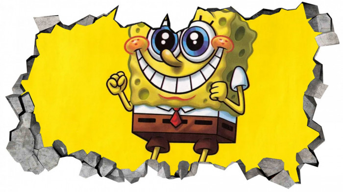 Sticker decorativ, SpongeBob, Galben, 90 cm, 8320ST-4