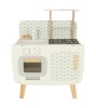 Bucatarie Jucarie Lemn Retro Copii LULILO 58cm x 72.7cm x 29.2cm, Accesorii Incluse, Aragaz, Chiuveta, Cutite, Tigaie, Ikonka