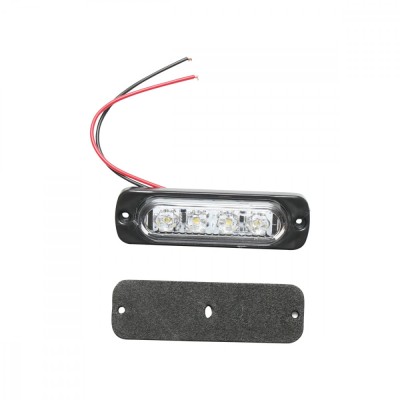 Lampa LED laterala de gabarit alba 12-24V FR1271 Breckner Germany foto