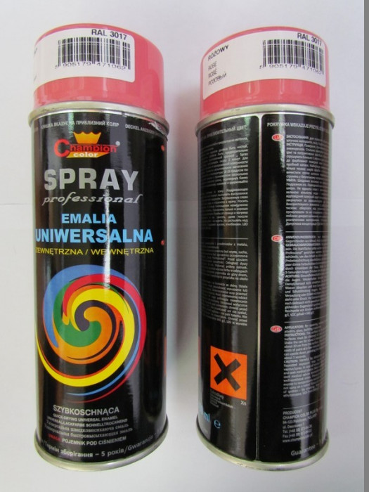 Spray vopsea Profesional CHAMPION RAL 3017 Roz 400ml ManiaCars