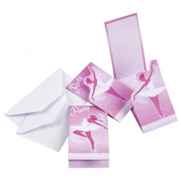 Invitatii pentru petreceri Balet Party set 8 buc Invitatii pentru petreceri Balet Party set 8 buc