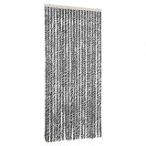 Cumpara ieftin Perdele pentru insecte, gri si alb-negru, 90x200 cm, chenille