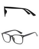 Ochelari model wayfarrer unisex dama barbati rame negre cu lentila transparenta, Femei, Wayfarer