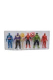 Set 5 figurine articulate de supereroi Spiderman, Ironman, Hulk, Captain America, Thanos