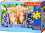 Puzzle 60 piese Ginger Kittens, castorland