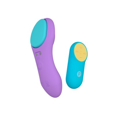 Party Color PANTY Remote Control Vibrator Purple foto