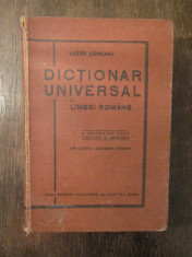 Dictionar universal al limbei romane - Lazar Saineanu foto