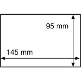 Set 50 folii protectie/posete carti postale sau bancnote, 1 buzunar, 150x107 mm