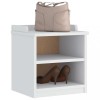 Gossi banca pentru hol &bdquo;sandnes&rdquo; alba 45x40x50 cm, lemn masiv de pin