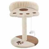 Cumpara ieftin Ansamblu pisici, stalpi funie sisal, bej si maro, 40 cm