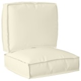 VidaXL Set de perne pentru palet 2 pcs Crem 50 x 50 x 12 cm