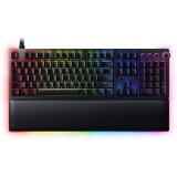 Tastatura gaming mecanica Razer Huntsman V2, Clicky Optical Switch Purple, Razer Chroma RGB, Layout US, Negru