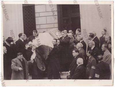 3612 - BUCURESTI, Octavian GOGA, funeral ( 22/17 cm ) - old Press Photo - 1938 foto