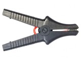 Bornă crocodil 32A neagră cu izolaţie 43mm 11kV