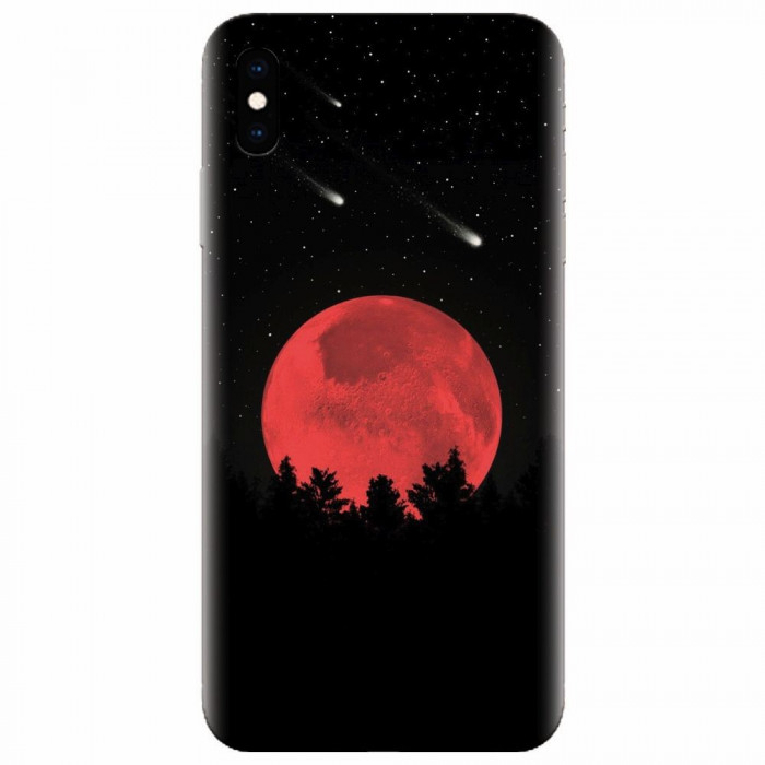 Husa silicon pentru Apple Iphone XS Max, Blood Moon