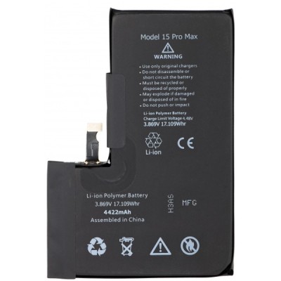 Acumulator Apple iPhone 15 Pro Max, cu integrare Banda Flex BMS (nu necesita sudare contacte) foto