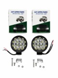 Cumpara ieftin Set 2 proiectoare LED auto offroad rotunde 42W, 10.8 cm, iluminare auxiliara