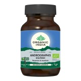 Organic India Andrographis Bio 60 capsule - Supliment pentru Imunitate si Respiratie, Certificat Organic