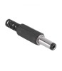 Mufa DC alimentare tata pe fir 2.5 x 5.5 mm cu protectie pentru cablu WTY0110-2.1, Oem