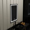 Oglinda LED Rectangulara 60x90cm Edge LUMINOUS Touch Sistem Dezaburire, Rama Neagra ModernLight Concept