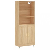 Cumpara ieftin Dulap inalt, stejar sonoma, 69,5x34x180 cm, lemn compozit