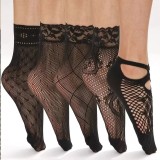 Cumpara ieftin Set 5 perechi de sosete pentru dama, SS087, Negru, marime universala (35-39)