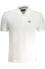 La Martina Tricou polo barbati, cu mini logo, Regular Fit, Alb, S foto