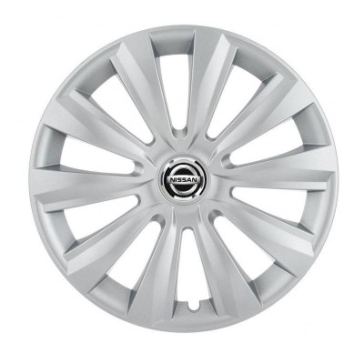 Set 4 Capace Roti, potrivite jantelor de R16, pentru Nissan, model delta cromat foto