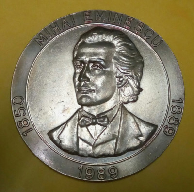 SV * Medalia SNR Iași 1989 * MIHAI EMINESCU 1850 - 1889 * ION CREANGA 1837 -1889 foto