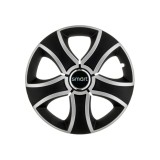 Set 4 Capace Roti 14 inchi (R14) Bis Gri-Negru, Compatibile Cu Smart, Autohelix MSA