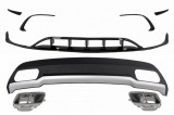 Difuzor Bara Spate cu Prelungiri Bara Fata MERCEDES A-Class W176 (2015-2018) A45 Design Performance AutoTuning, KITT Specials
