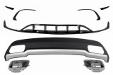 Difuzor Bara Spate cu Prelungiri Bara Fata MERCEDES A-Class W176 (2015-2018) A45 Design Performance AutoTuning, KITT Specials
