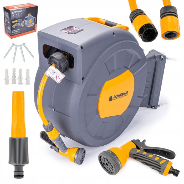 Powermat Tambur automat pentru furtun de gradina PM-ABNW-35M Mobalis Homvera