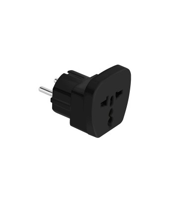 Adaptor tensiune universal 16A negru foto