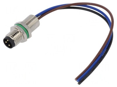 Conector M8 Tată 3 Pin Montare Panou 3A foto