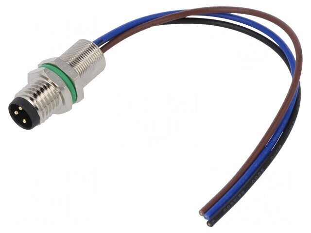 Conector M8 Tată 3 Pin Montare Panou 3A