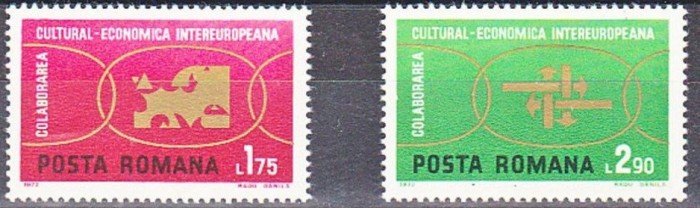 C1873 - Romania 1972 - Colaborarea 2v.neuzat,perfefcta stare