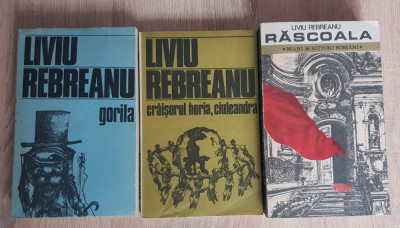 4 x LIVIU REBREANU: Gorila /Crăișorul Horia *Ciuleandra /Răscoala /Jar * Amandoi foto