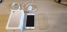 Iphone 7 GB White Gold 32 GB Full Box + Husa foto