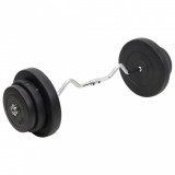 VidaXL Set halteră ondulată cu greutăți, 60 kg