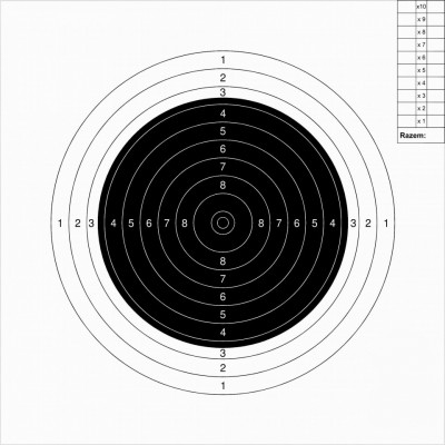 Set 100 Tinte Airsoft KSP 20x20cm foto