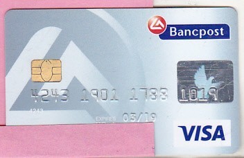 bnk crc Card bancar Bancpost Visa - expirat foto