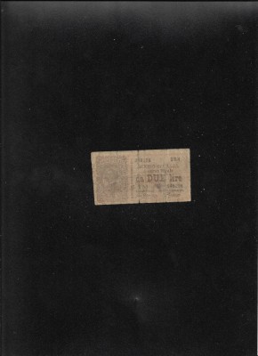 Rar! Italia 2 lire 1914 seria046296 uzata foto